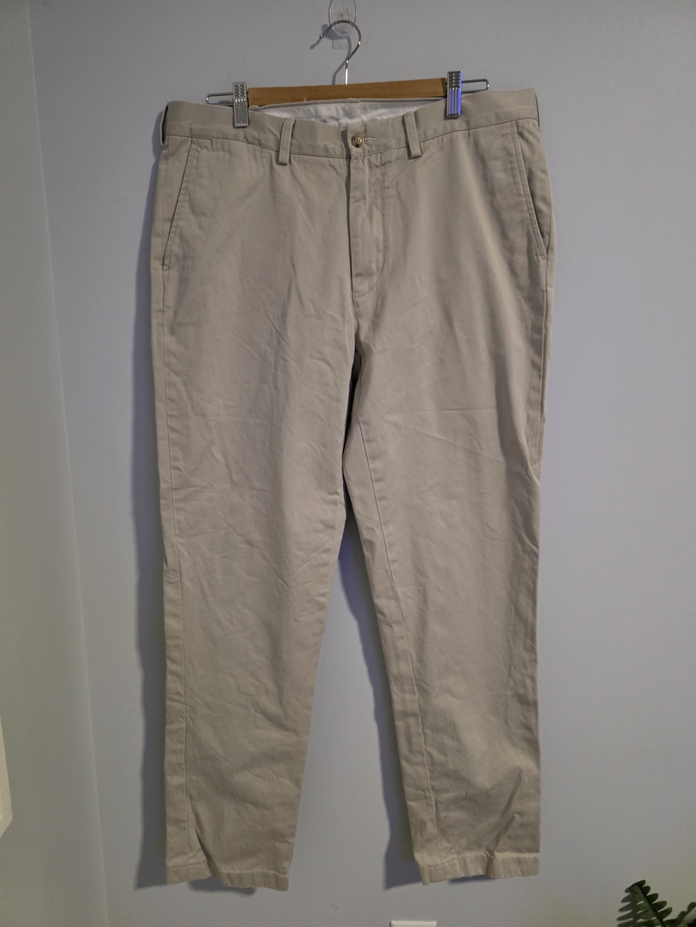 Polo Ralph Lauren Men’s Beige Classic Fit Chino Pants 36x34 Khaki Cotton Casual